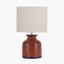 Nori Terracotta Crackle Ceramic Table Lamp