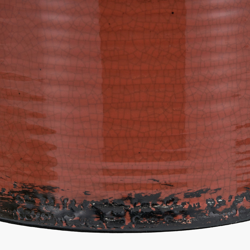 Nori Terracotta Crackle Ceramic Table Lamp