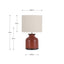Nori Terracotta Crackle Ceramic Table Lamp