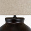 Espresso Black Brown Glaze Effect Ceramic Table Lamp