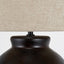 Espresso Black Brown Glaze Effect Ceramic Table Lamp
