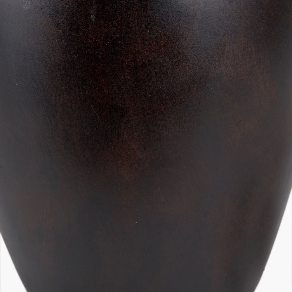 Espresso Black Brown Glaze Effect Ceramic Table Lamp