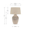 Rhone Ombre Sand Textured Tall Ceramic Table Lamp