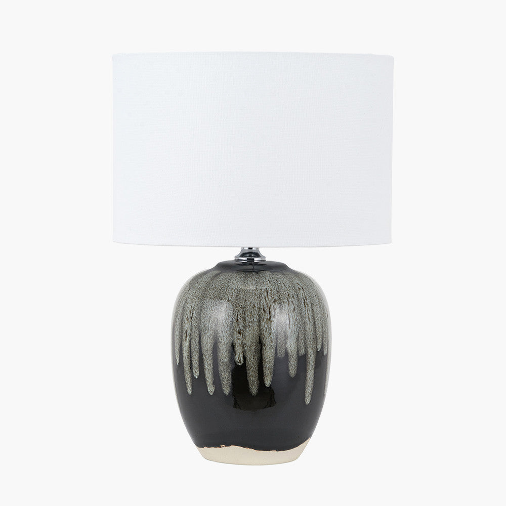 Esmalte Monochrome Drip Glaze Effect Ceramic Table Lamp
