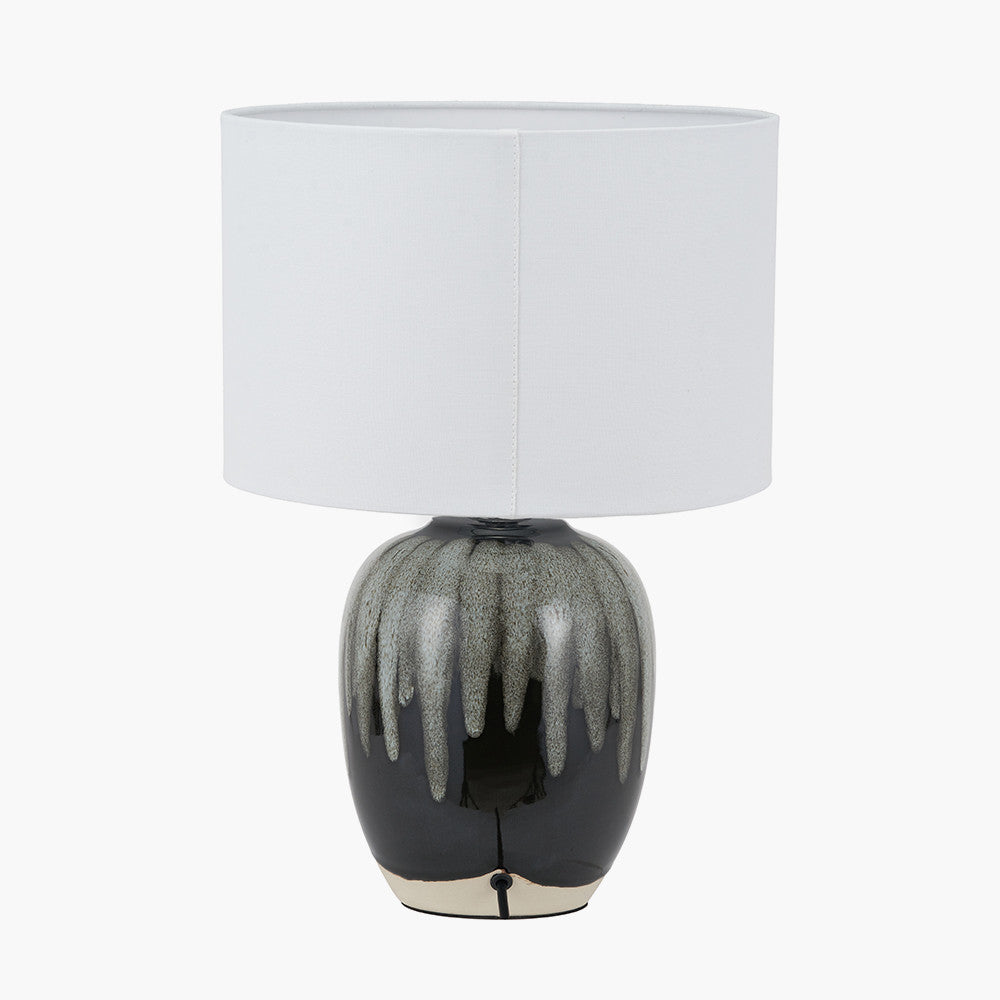 Esmalte Monochrome Drip Glaze Effect Ceramic Table Lamp