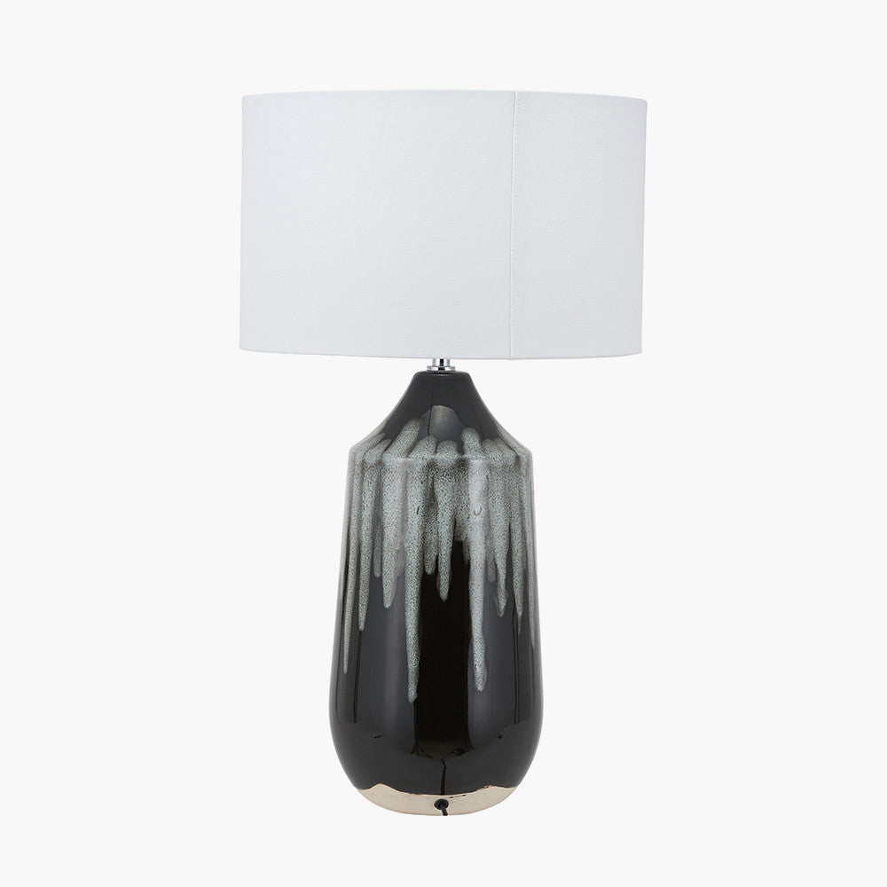 Esmalte Monochrome Drip Glaze Effect Tall Ceramic Table Lamp