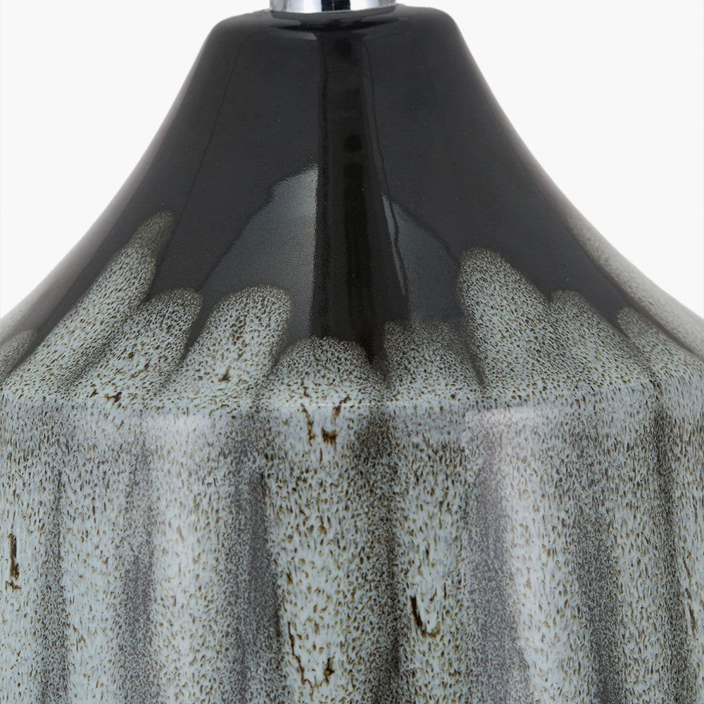 Esmalte Monochrome Drip Glaze Effect Tall Ceramic Table Lamp