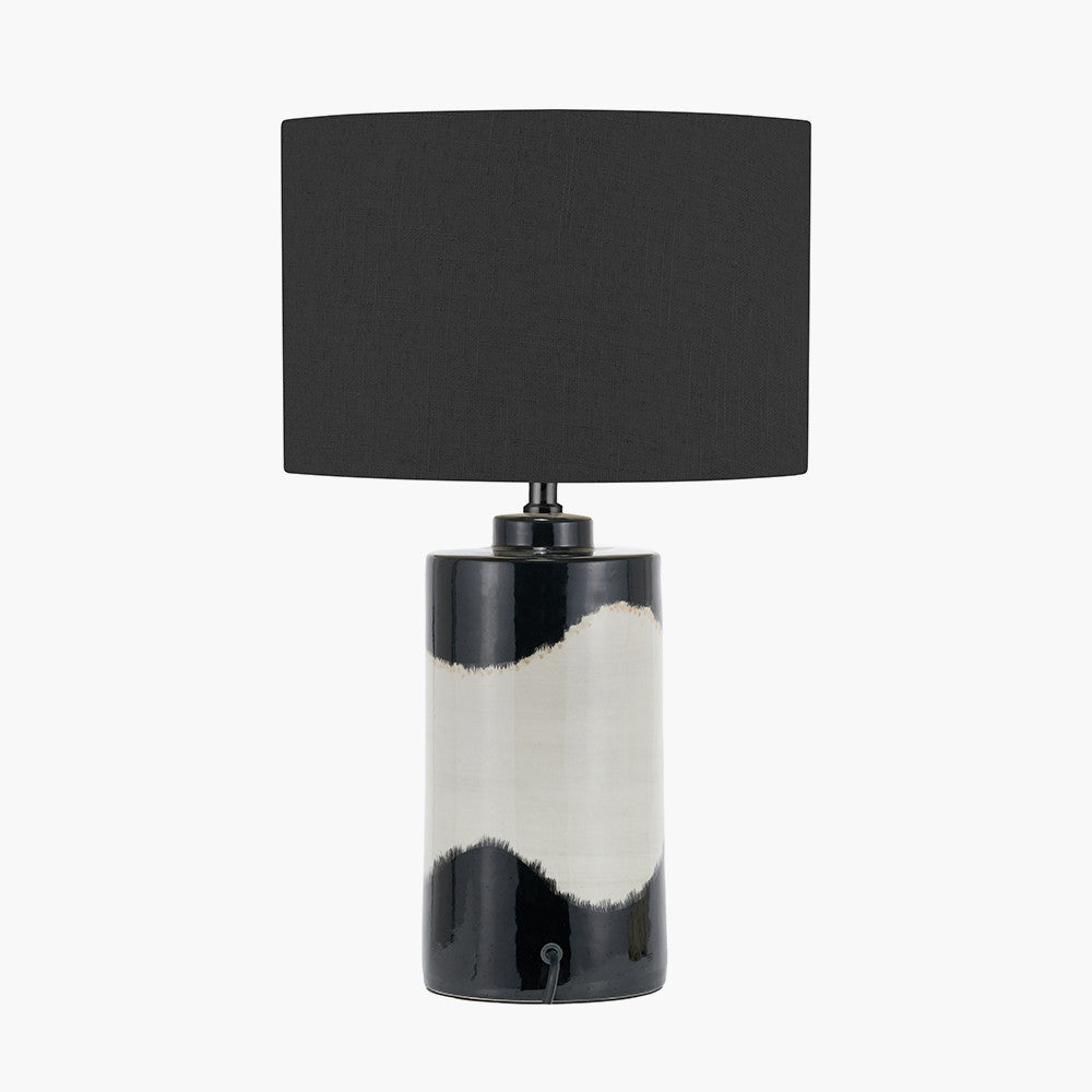 Arlese Monochrome Abstract Ceramic Table Lamp