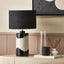 Arlese Monochrome Abstract Ceramic Table Lamp