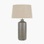 Lorient Slate Grey Textured Ceramic Table Lamp