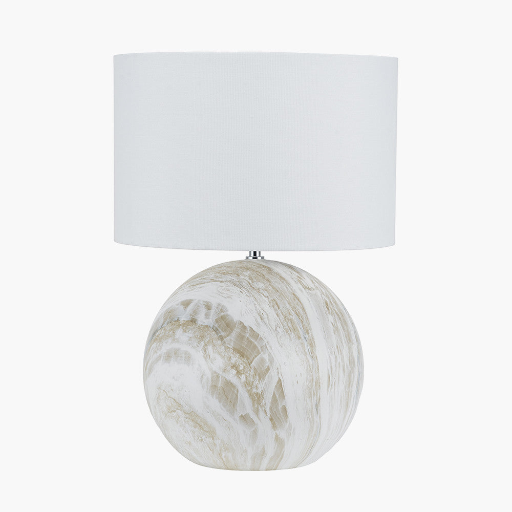 Viejo Grey Large Stone Effect Ceramic Table Lamp