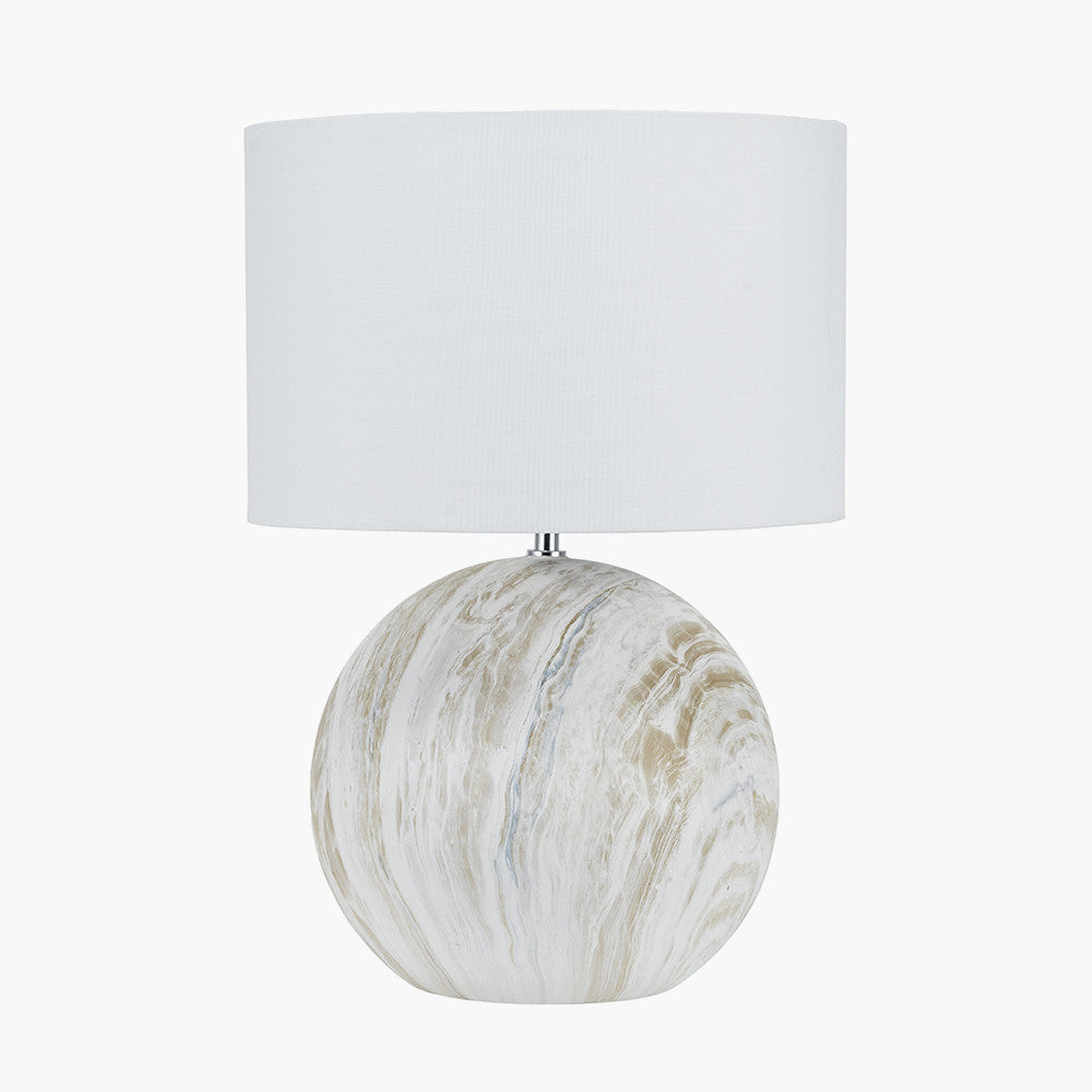Viejo Grey Large Stone Effect Ceramic Table Lamp