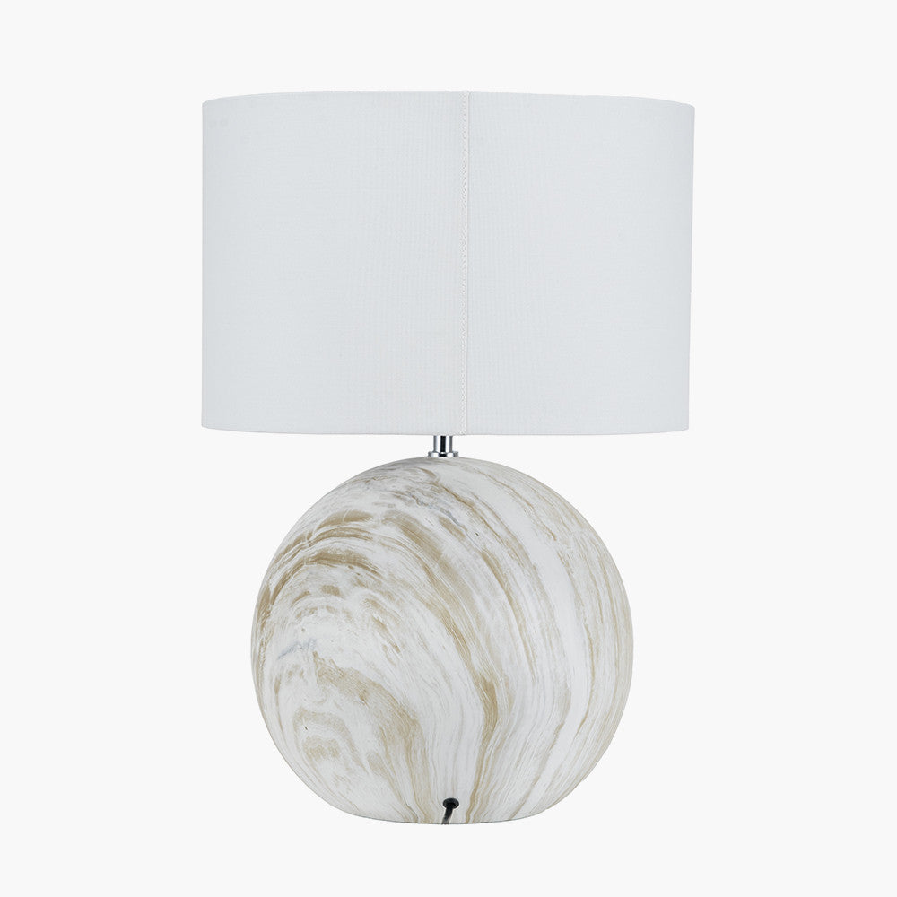 Viejo Grey Large Stone Effect Ceramic Table Lamp