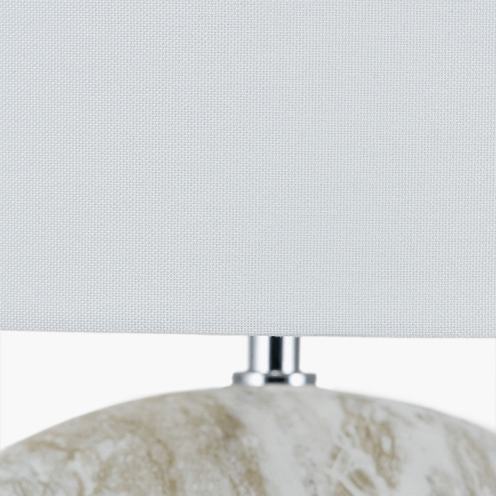 Viejo Grey Large Stone Effect Ceramic Table Lamp