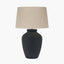 Areia Black Sand Textured Ceramic Table Lamp