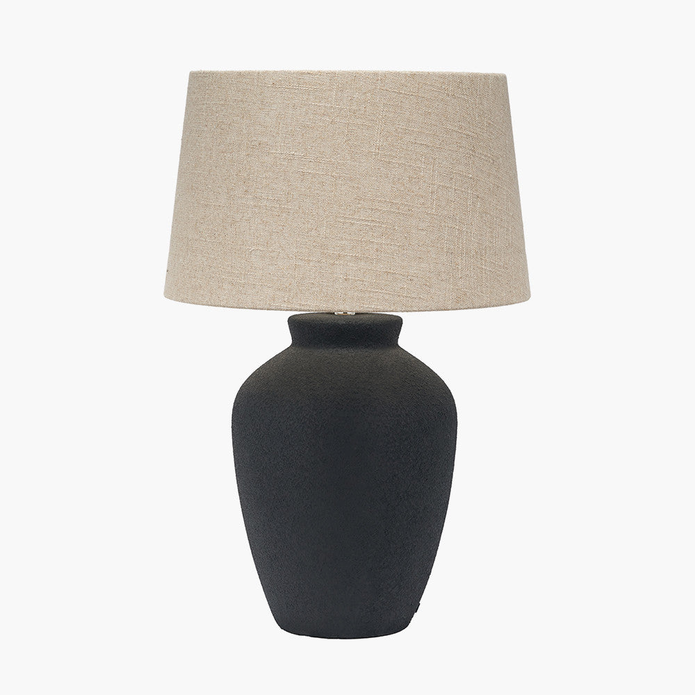 Areia Black Sand Textured Ceramic Table Lamp