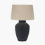 Areia Black Sand Textured Ceramic Table Lamp