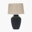 Areia Black Sand Textured Ceramic Table Lamp