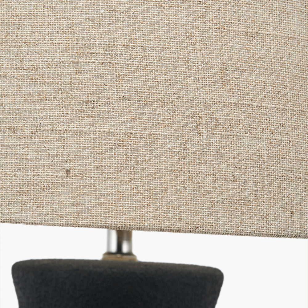 Areia Black Sand Textured Ceramic Table Lamp
