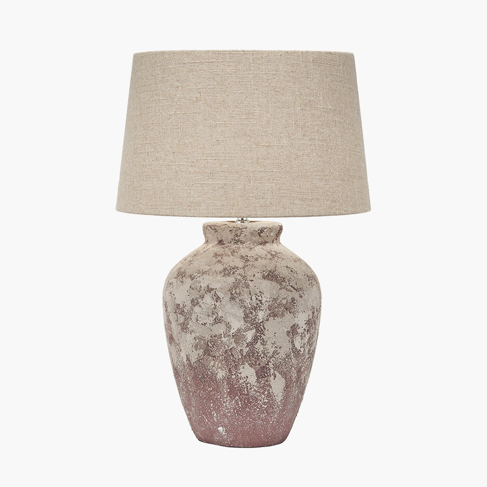 Vanda Clay Stone Textured Ceramic Table Lamp