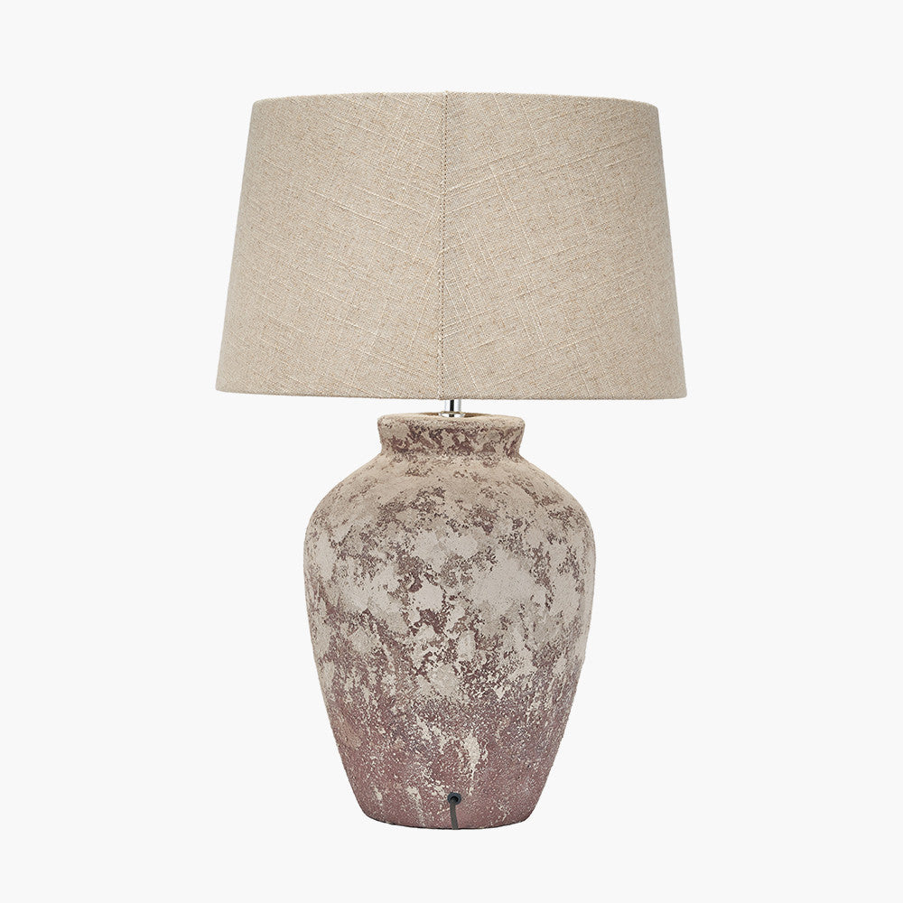 Vanda Clay Stone Textured Ceramic Table Lamp