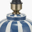 Priscilla Denim Blue Striped Ceramic Table Lamp Base