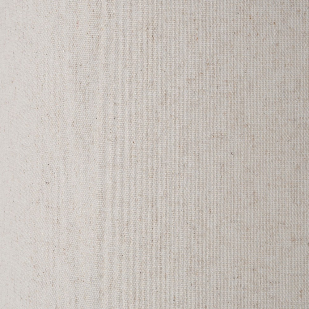 Laurel Olive Leaf Ceramic Table Lamp Base with Quinn 40cm Slubby Hopsack Cylinder Lampshade