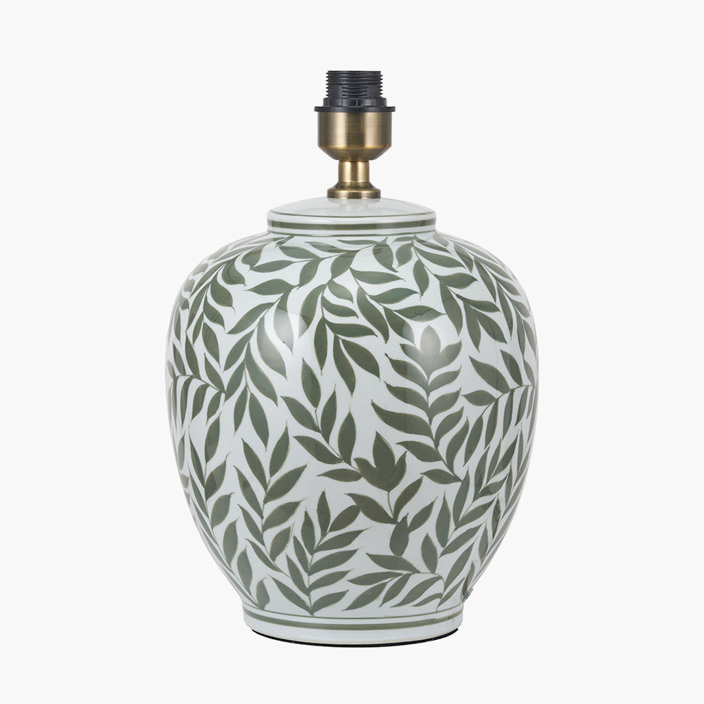 Laurel Olive Leaf Ceramic Table Lamp Base