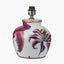 Laelia Pink Lily Ceramic Urn Table Lamp Base