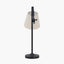 Ari Black Metal Curved Arm Table Lamp