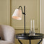 Ari Black Metal Curved Arm Table Lamp