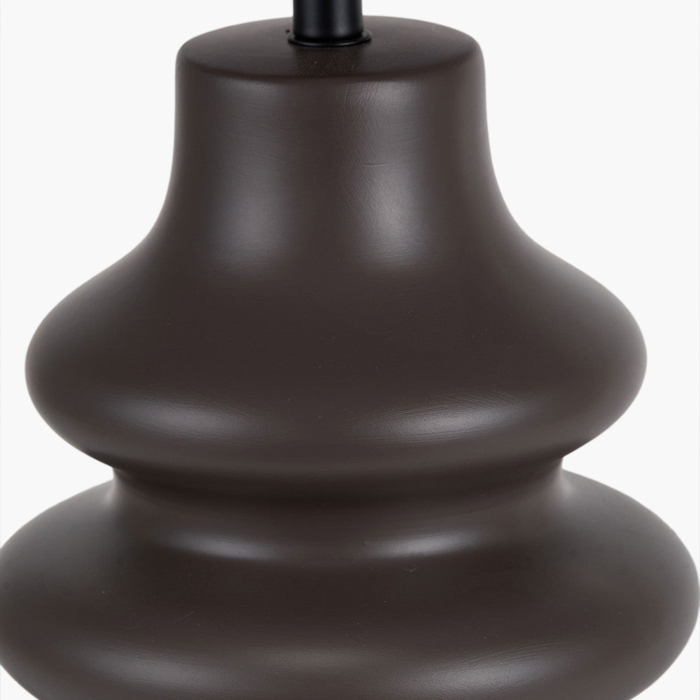 Aylin Bitter Chocolate Gourd Ceramic Table Lamp