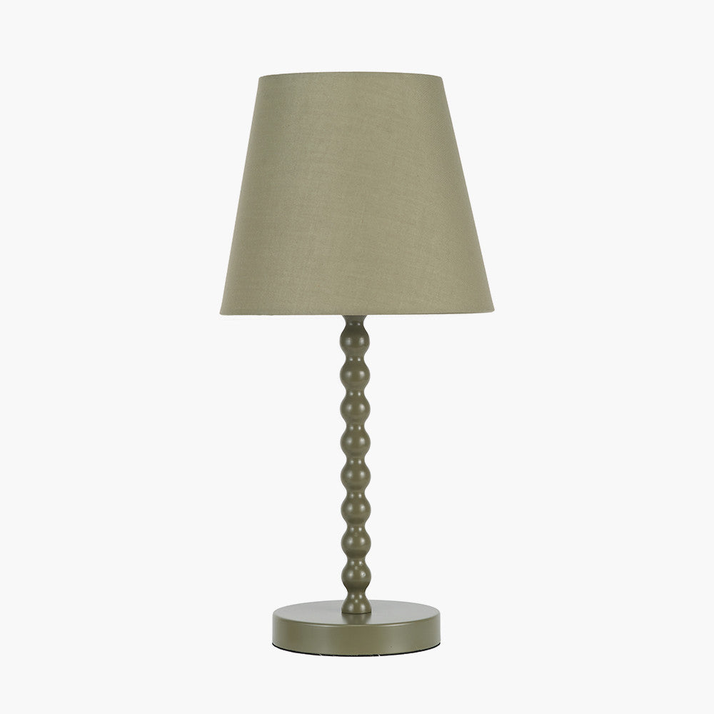 Sophia Olive Metal Bobble Table Lamp