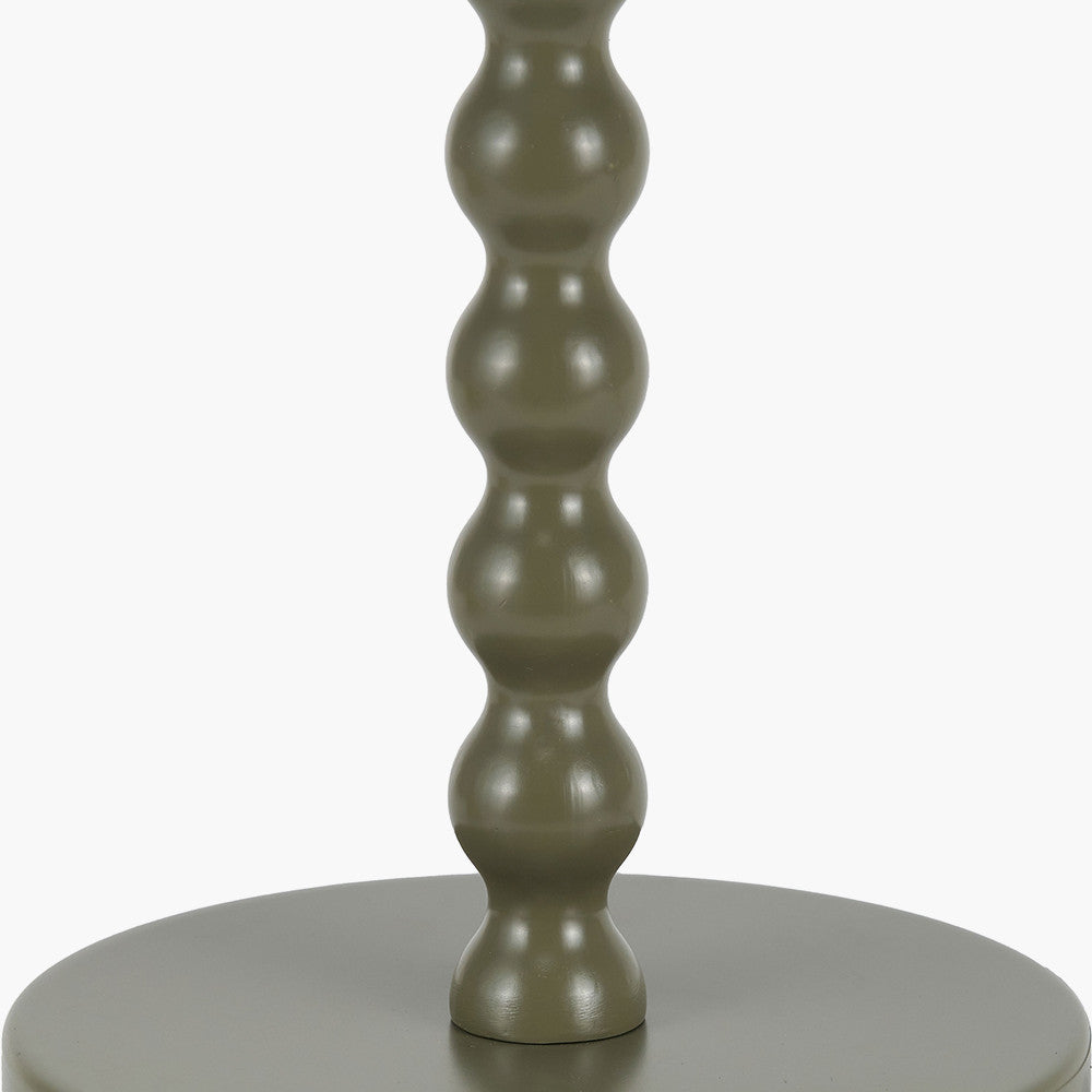 Sophia Olive Metal Bobble Table Lamp