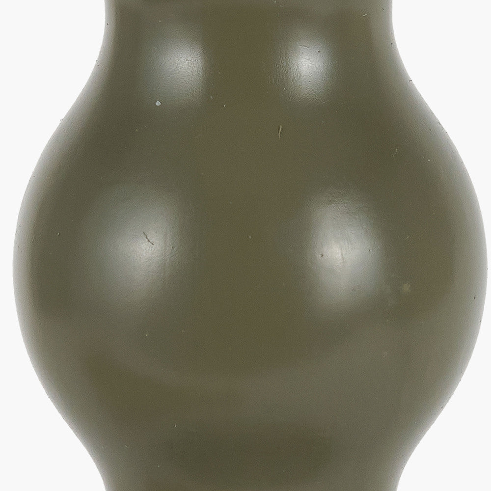 Sophia Olive Metal Bobble Table Lamp