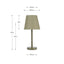 Sophia Olive Metal Bobble Table Lamp