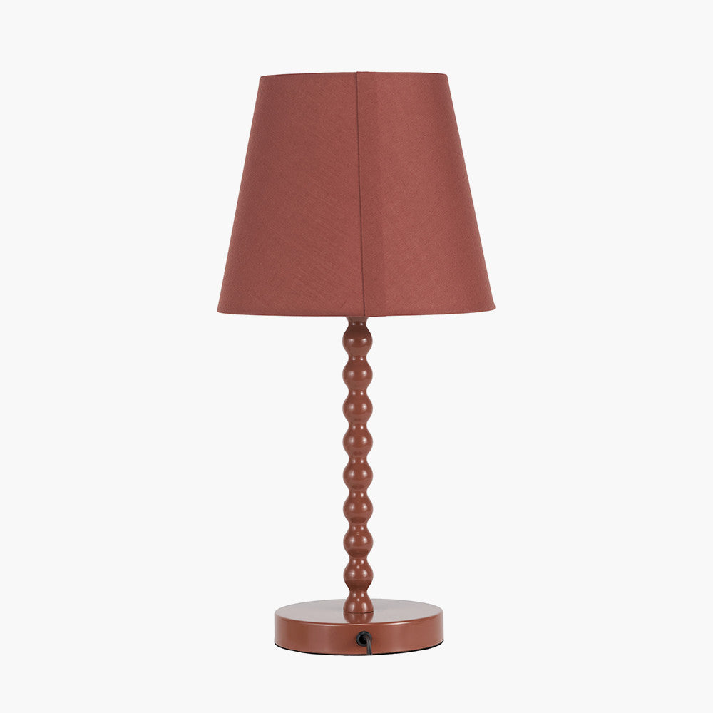 Sophia Terracotta Metal Bobble Table Lamp