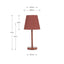 Sophia Terracotta Metal Bobble Table Lamp