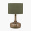 Avani Olive Glass Bottle Table Lamp