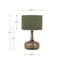 Avani Olive Glass Bottle Table Lamp
