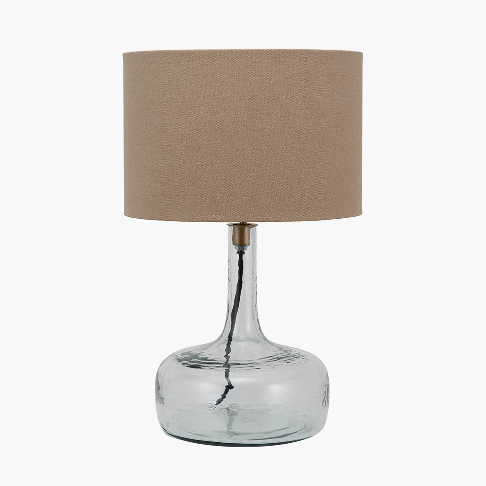 Avani Clear Glass Bottle Table Lamp