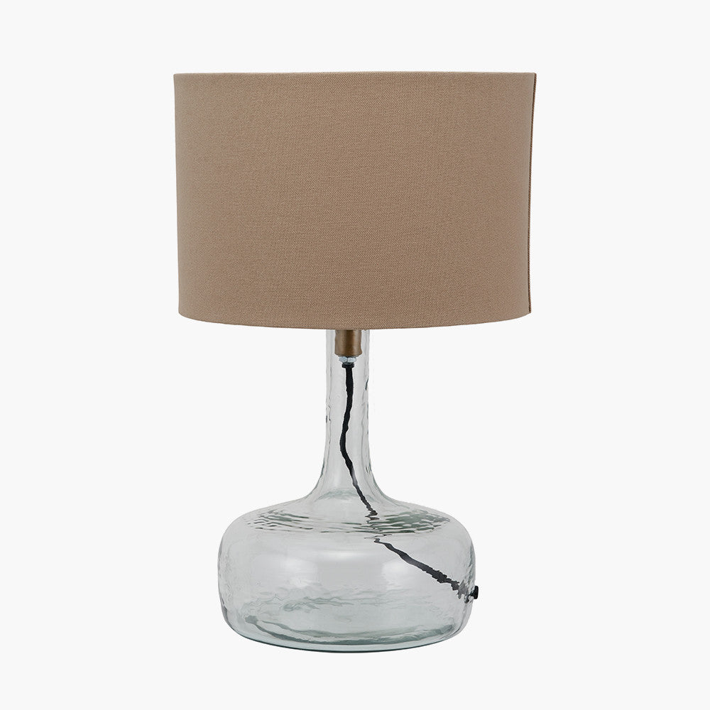 Avani Clear Glass Bottle Table Lamp