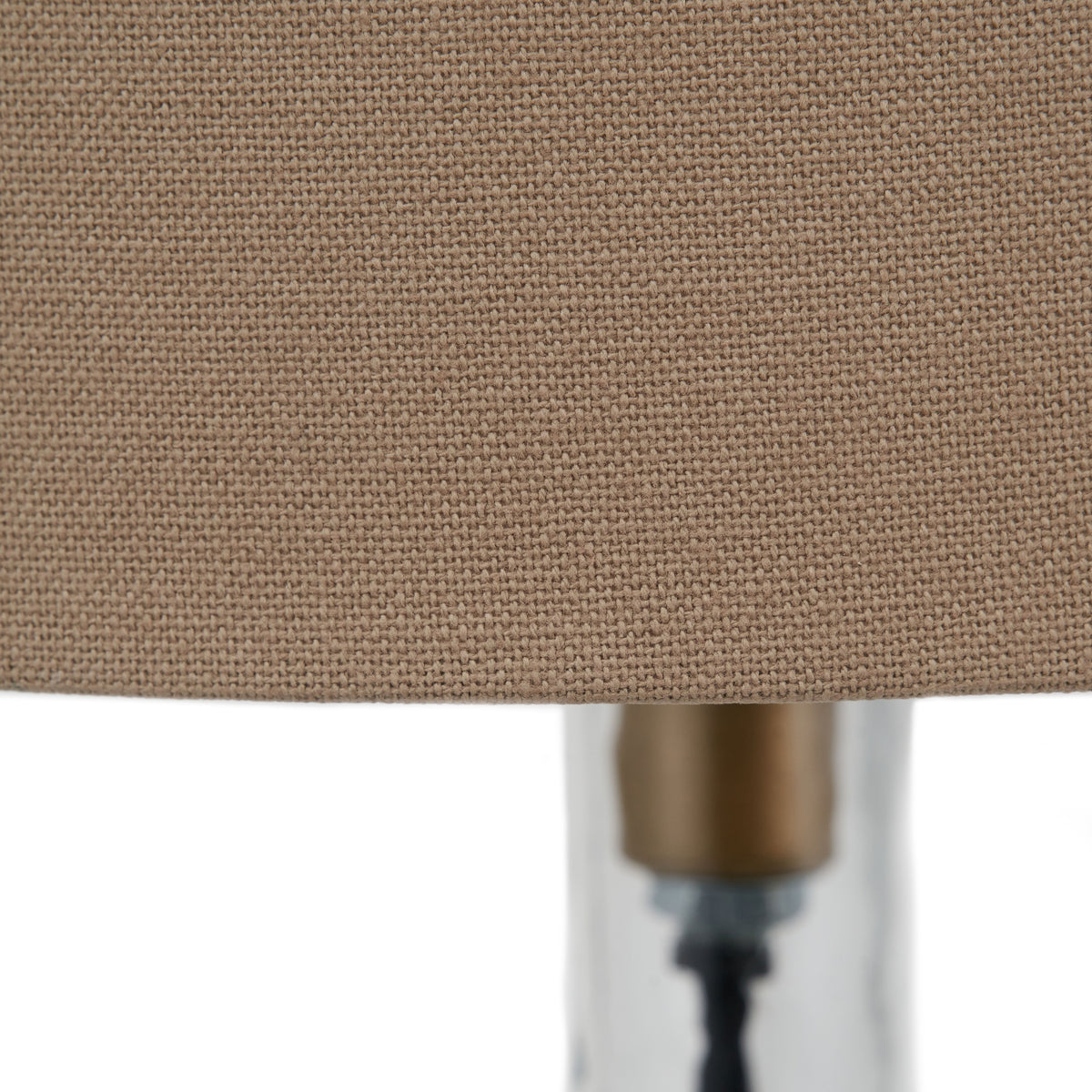 Avani Clear Glass Bottle Table Lamp