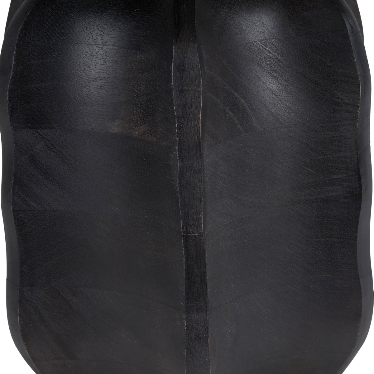 Khari Black Textured Wood Table Lamp