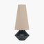 Nila Black Hammered Metal Diamond Table Lamp