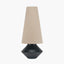 Nila Black Hammered Metal Diamond Table Lamp