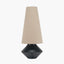 Nila Black Hammered Metal Diamond Table Lamp