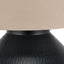 Nila Black Hammered Metal Diamond Table Lamp