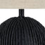 Ananya Black Paper Mache and Metal Textured Dome Table Lamp
