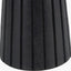 Sahana Black Ribbed Slim Wood Table Lamp